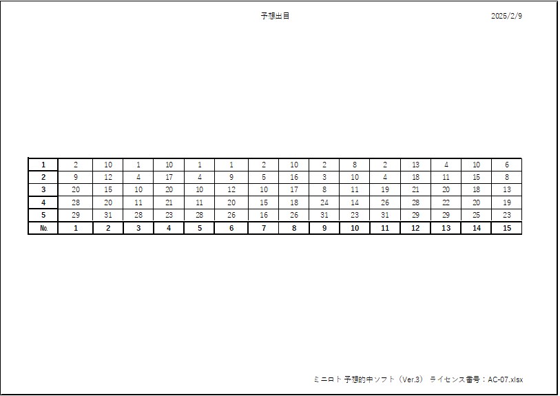 EXCEL版ミニロト支援ソフトをご紹介いたします EXCELベースの特別なクイックピックツールをご提供します！ イメージ4
