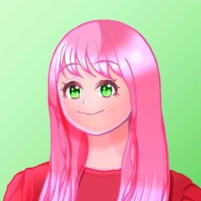 可愛い女の子のアイコンイラストを作成します 〜髪の毛と目をビビッドカラーでご希望の色に〜 イメージ1