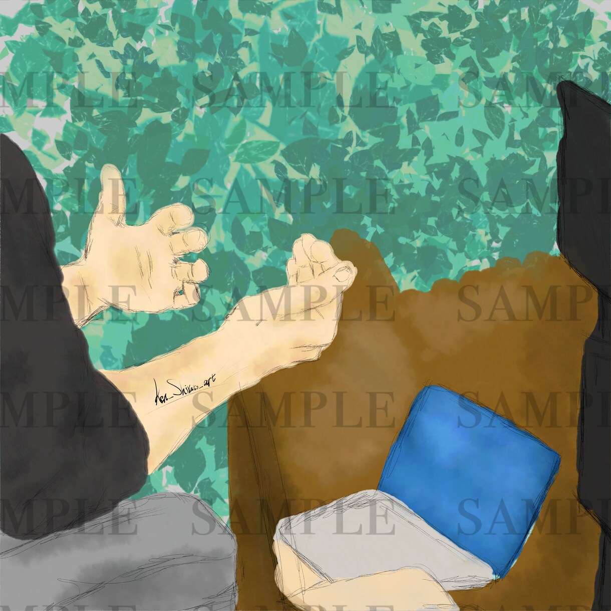 SNSアイコンとして使用するアート制作受注します 他とは違ったアイコンにしたいという方は是非！ イメージ1