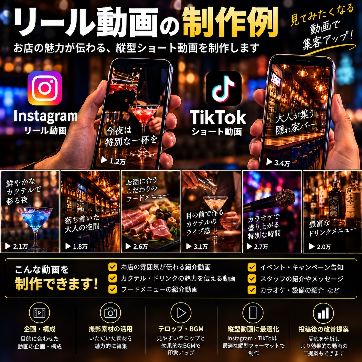 店舗のSNS運用を丸ごと代行します Instagram・TikTokを企画から投稿まで対応 イメージ5