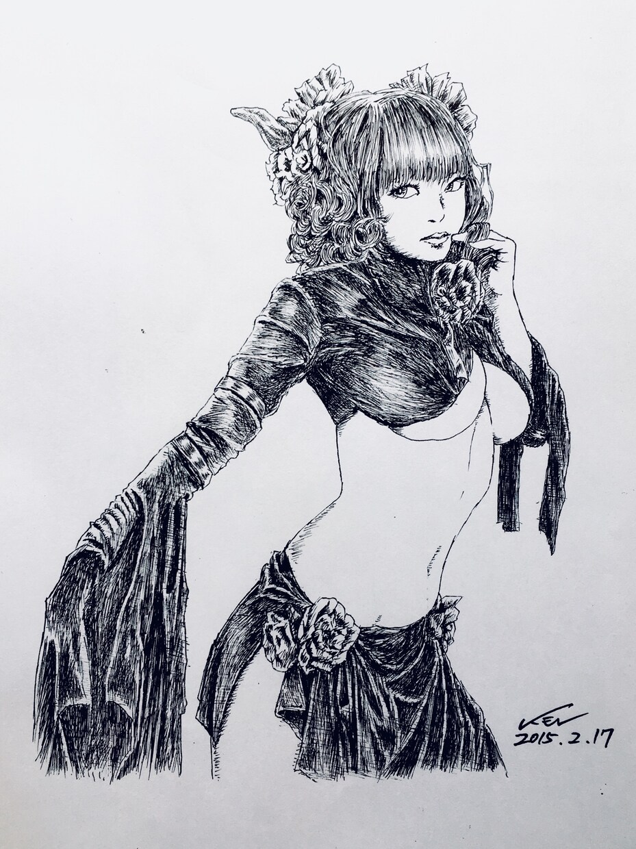 コスプレ画像等をイラスト化します レイヤーやモデル様、一般の方の想い出の写真をイラスト化 イメージ6