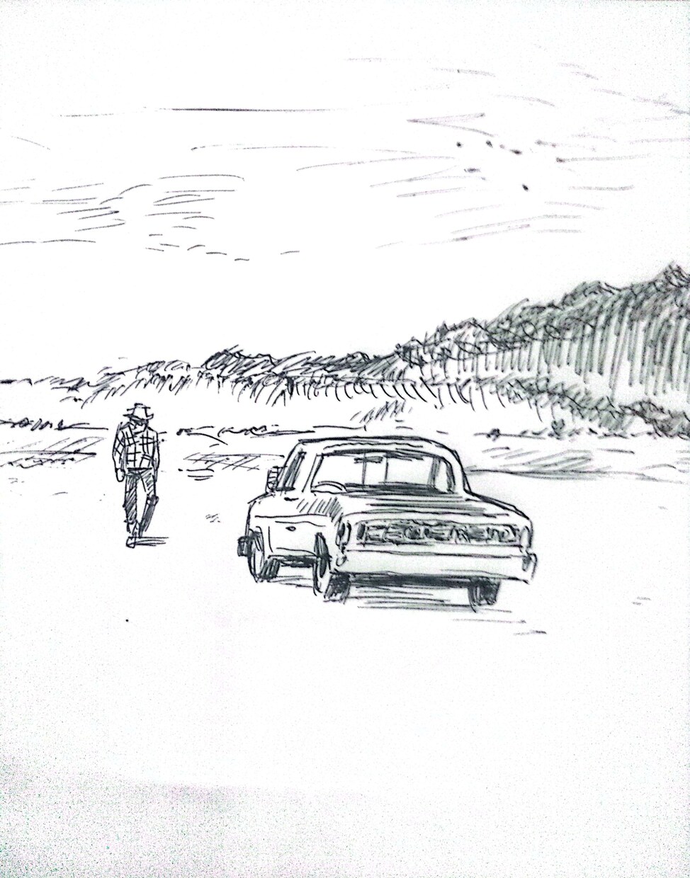 モノクロイラスト描きます 挿し絵調、アイコン風、似顔絵などを描いていきたいと思います。 イメージ1