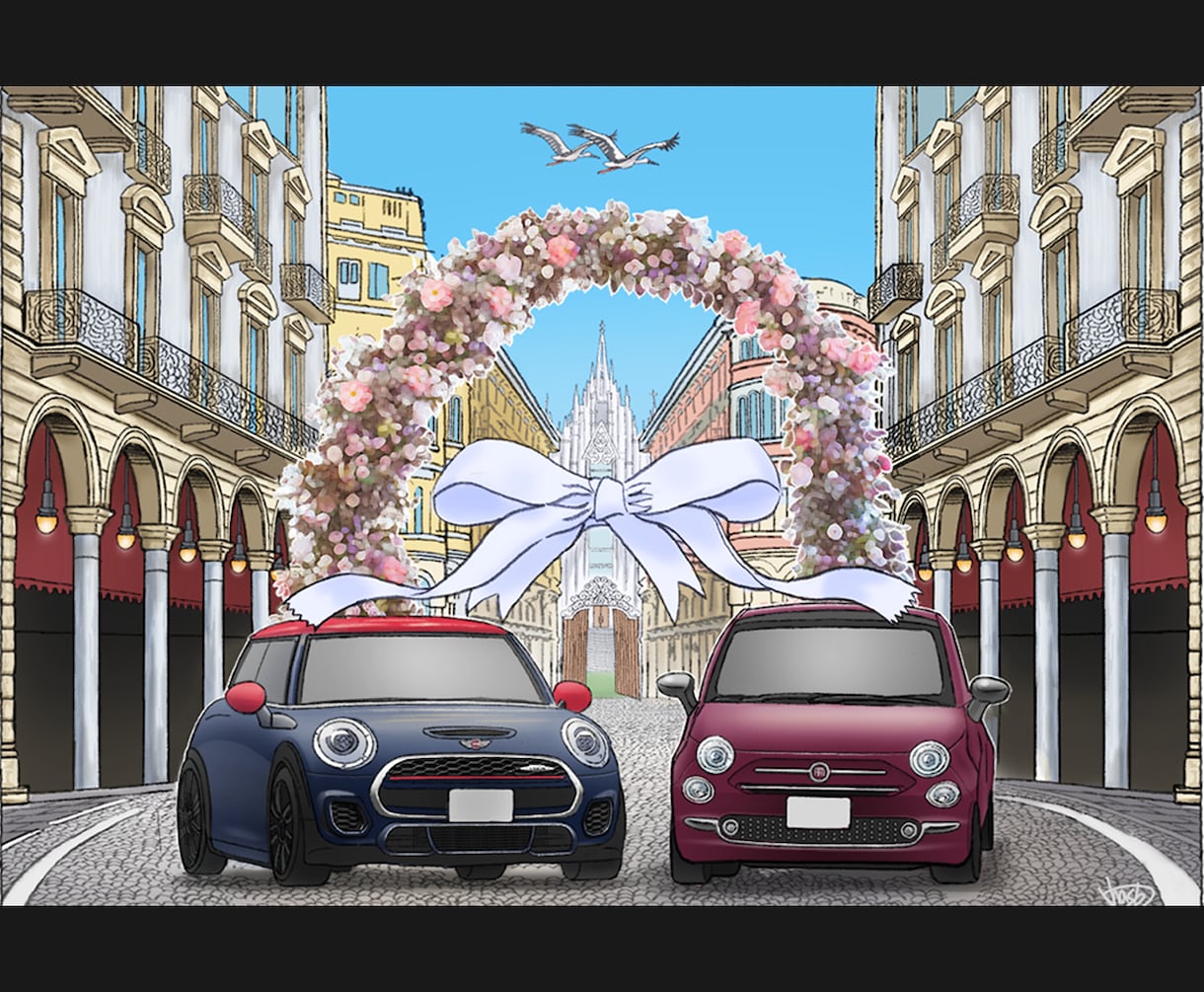 元バイクデザイナーが愛車との思い出を描きます 印刷・額装までお任せ。届いてすぐ飾れる一枚に イメージ4
