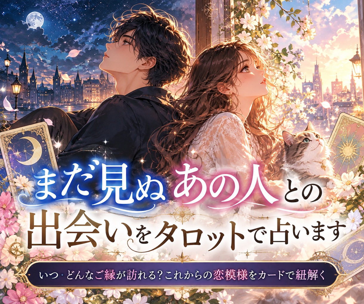 まだ見ぬあの人との出会いをタロットで占います いつどんなご縁が訪れる？これからの恋模様をカードで紐解く イメージ1