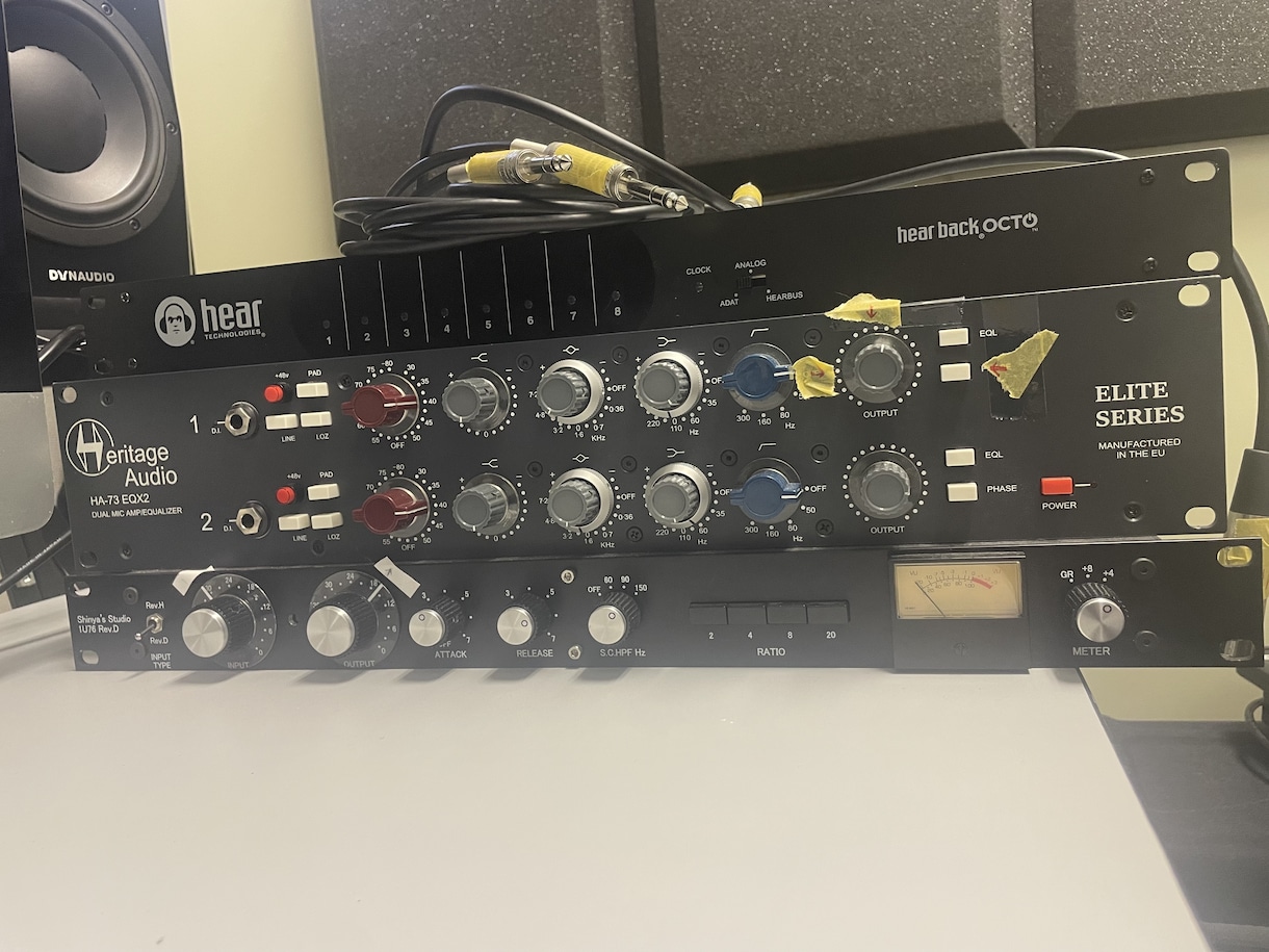 実機アウトボードで、プロクオリティへ仕上げます 38年キャリア実機機材で叶える、プロのミックス・マスタリング イメージ1