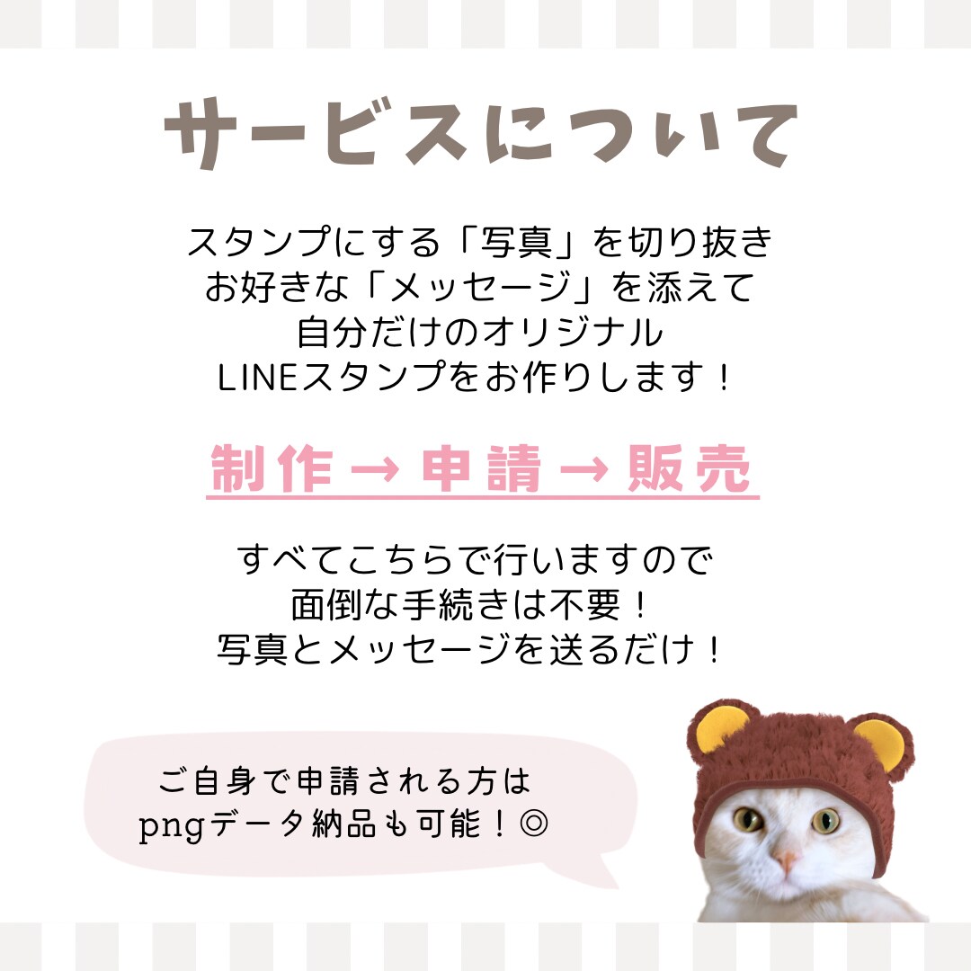 オーダーメイド制作！LINEスタンプお作りします ★16個3000円★お気に入りの写真をLINEスタンプに！！ イメージ3