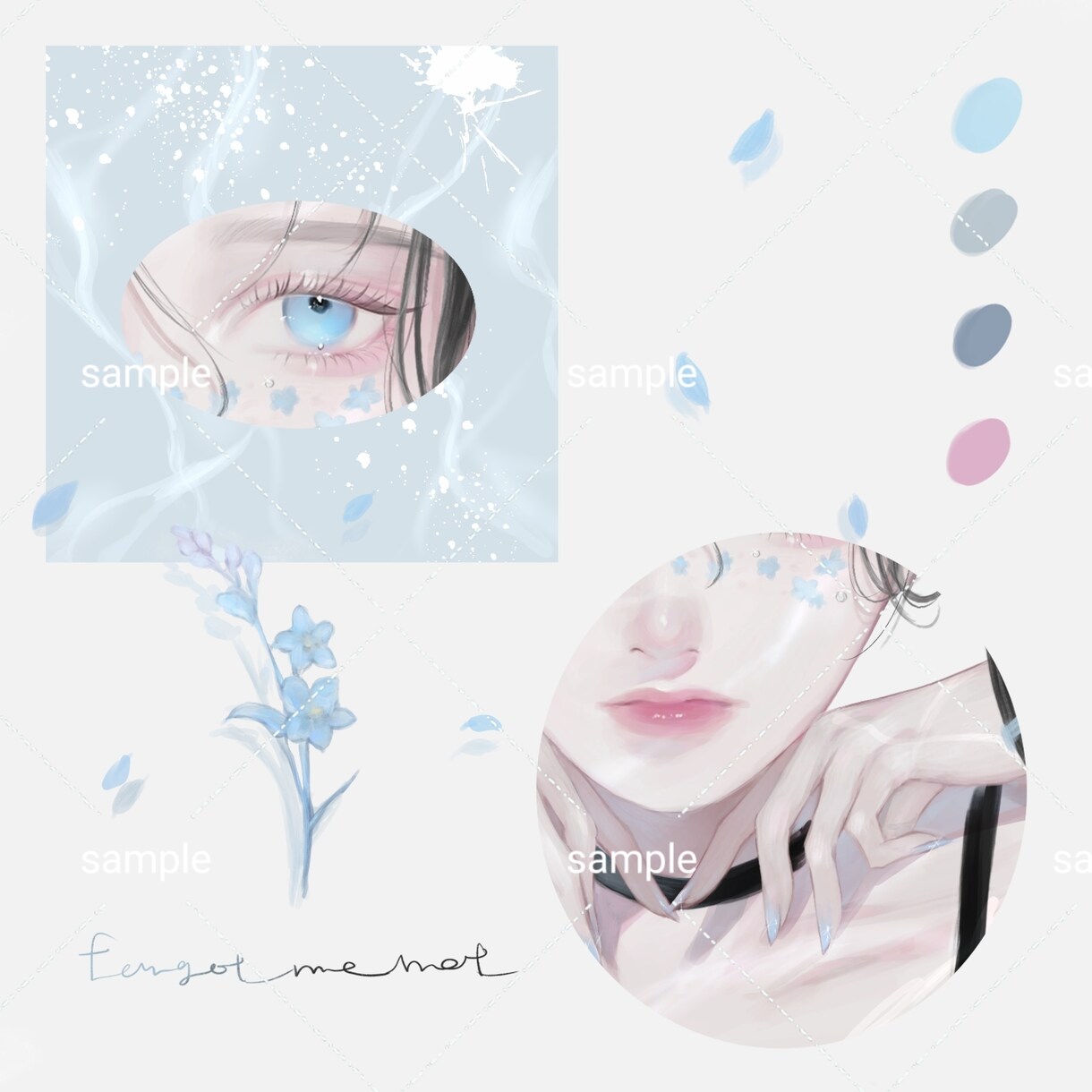 リアルで透明感のあるイラストを描きます SNSアイコン、表紙、サムネ、配信用イラスト等におすすめ！ イメージ7