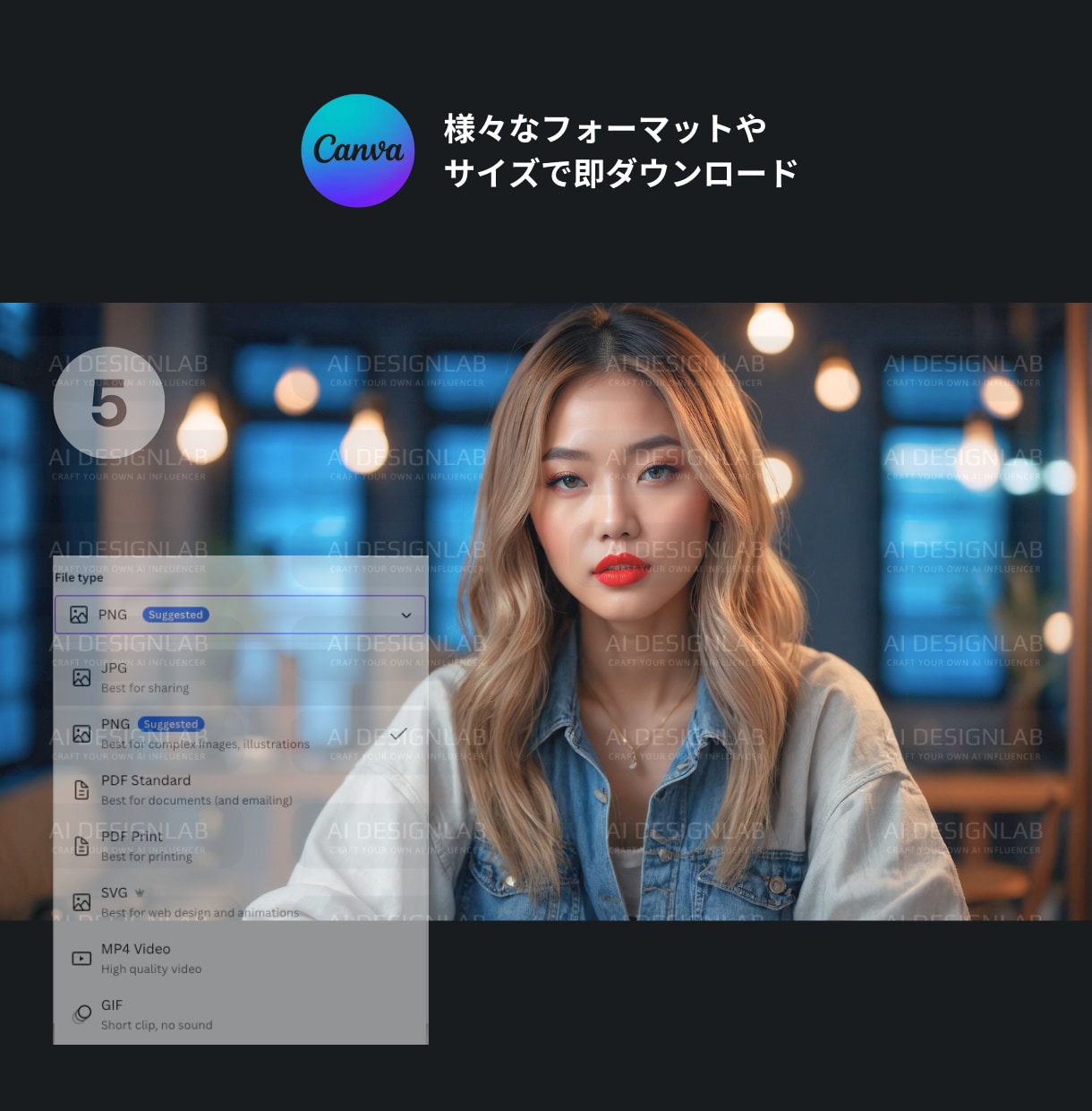 Canva超リアルモデル画像テンプレート提供します 超リアルSクラスモデル画像[商用可能]Youtuber イメージ7