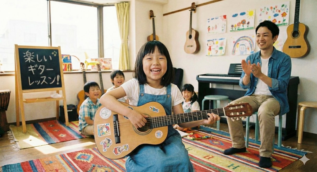 小学生のためのギター教室：楽しくサポートします 保護者の方も安心｜子どものペースに寄り添うギターレッスン イメージ2