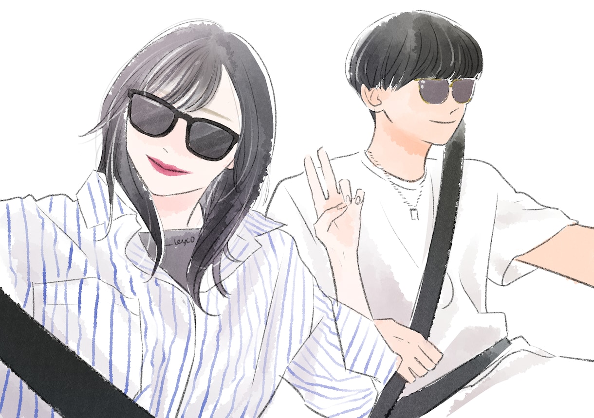 カップルイラスト描きます ♡幸せそうなカップルが描きたいというのが本音です！！ イメージ3