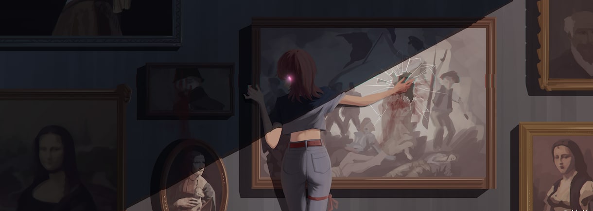 闇系☆背景付き　物語を感じさせる一枚絵を作成します 幻想的な儚い世界観を表現します　挿絵、動画サムネイル イメージ5
