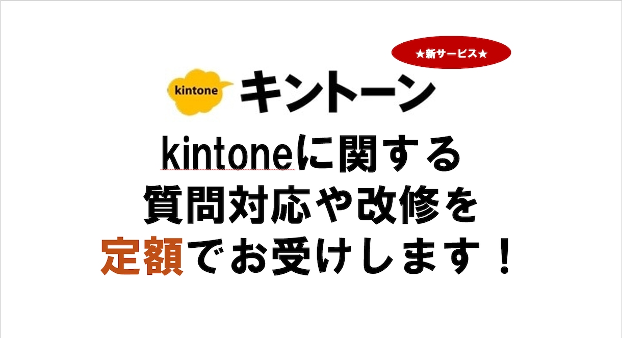 定額でkintoneに関するサポートします 【認定パートナー】中小企業のkintoneシステムを定額開発 イメージ1
