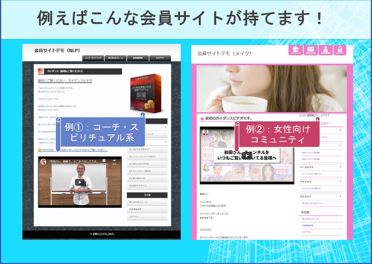 サイフォンスを使った会員サイト構築の質問に答えます 評価オール５の現役Cyfons案件ココナラ出品者が丁寧に回答 イメージ4