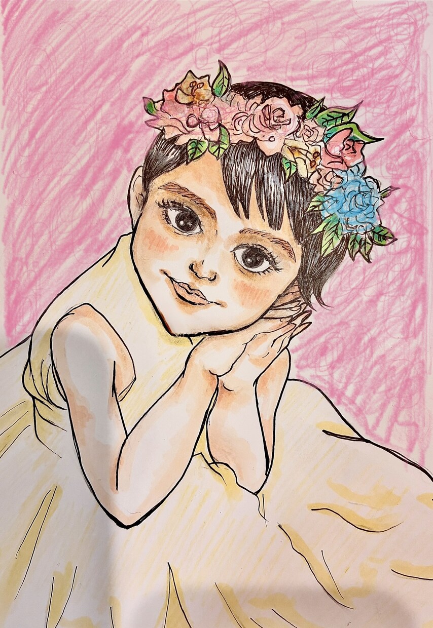 お子さまの似顔絵を柔らかい雰囲気でお描きします お子さまの成長記念やプレゼントに添える1枚にいかがですか？ イメージ1