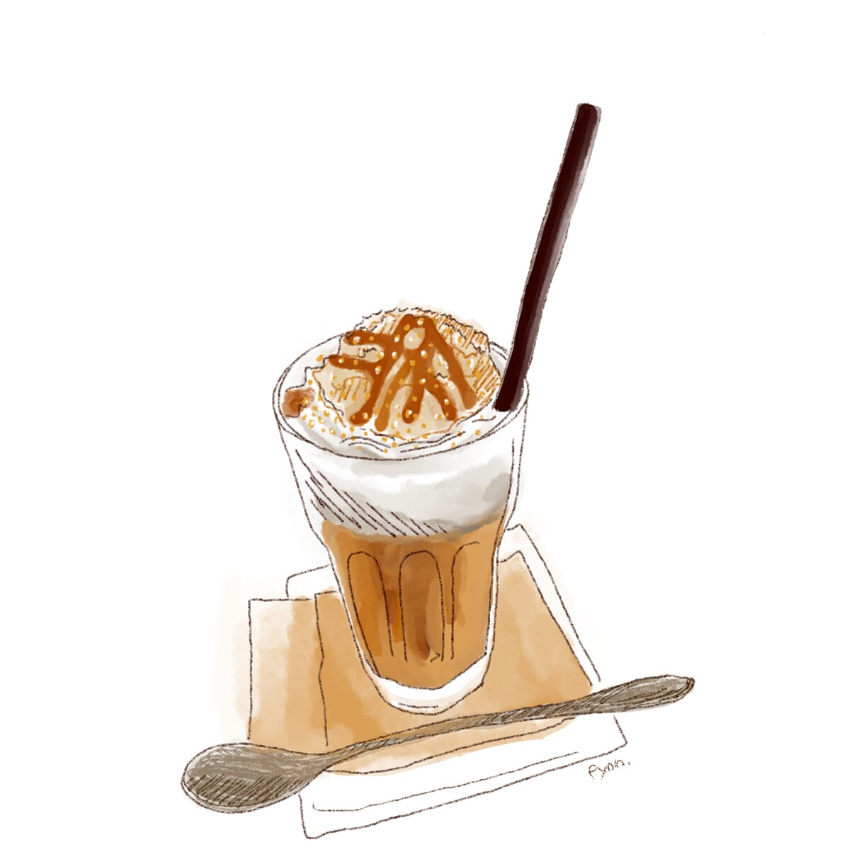 カフェなどの宣伝に使えるメニューイラストを描きます お店のメニューやPOP、SNS等で使えるイラスト作成します イメージ5