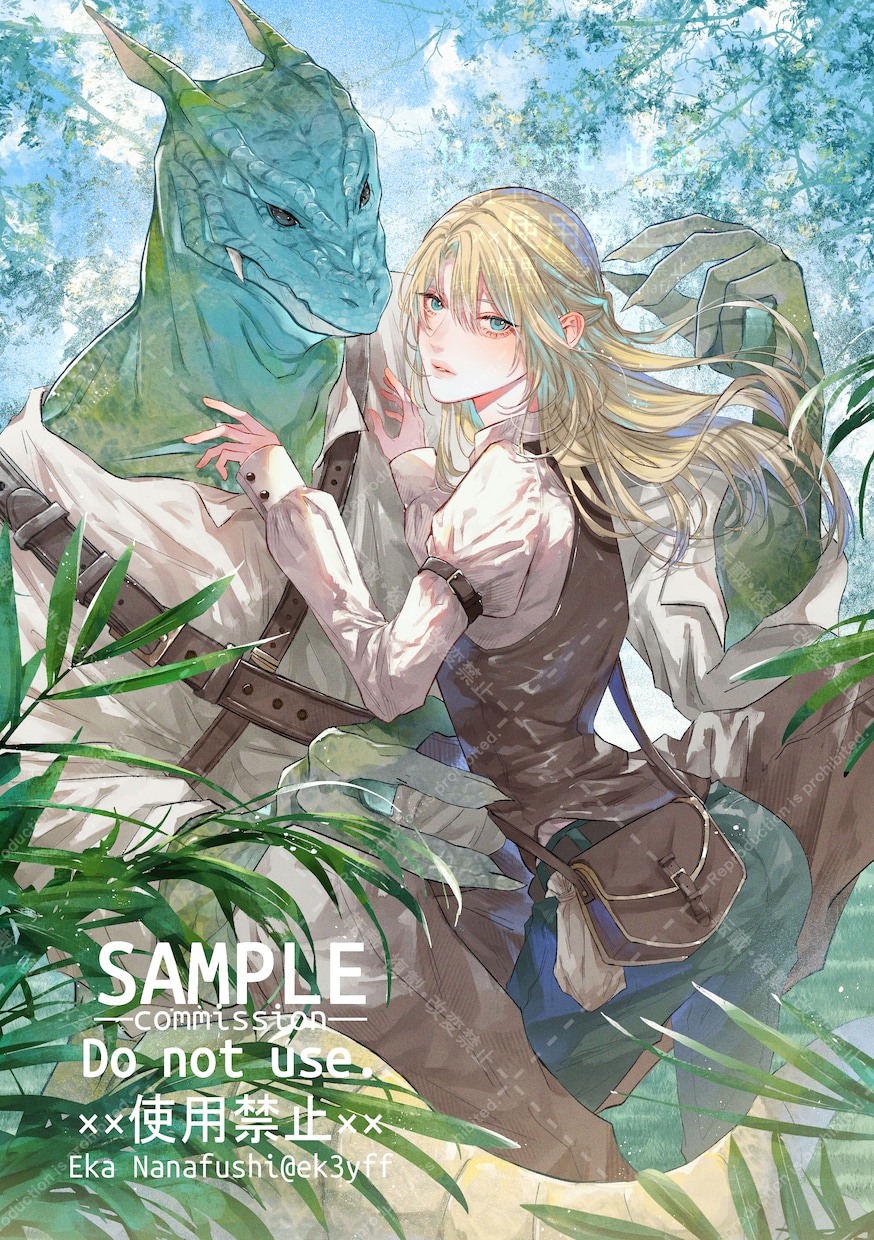 ご表紙や挿絵等、一枚イラストを描かせて頂きます BL､女性向けイラスト描きます！オプションにて商用利用可です イメージ6