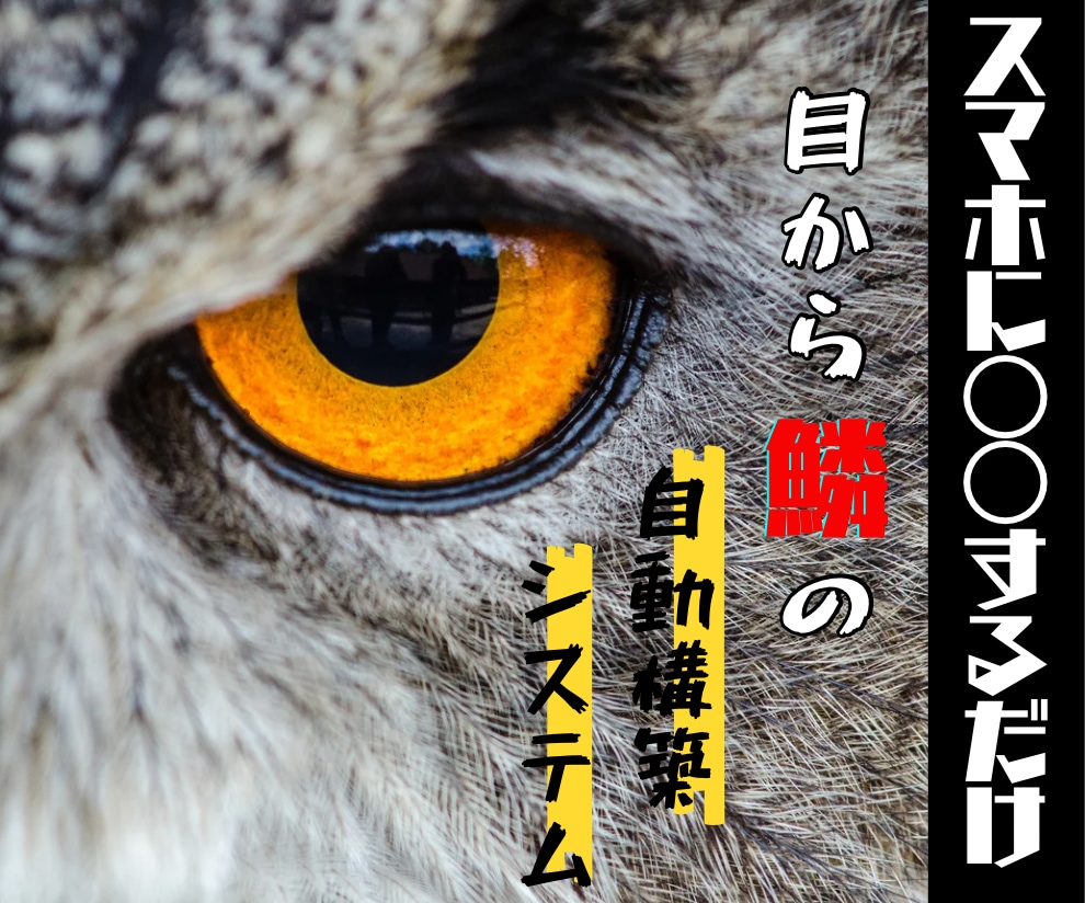 目から鱗の自動構築システム教えます スマホに○○するだけの驚きのコピペとタップで完結！ イメージ1