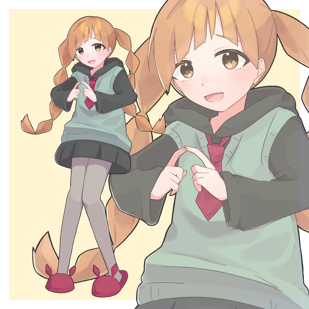 かわいい全身立ち絵イラストをお届けいたします 商用利用OK！色付きラフ修正無制限でお受けいたします！ イメージ3