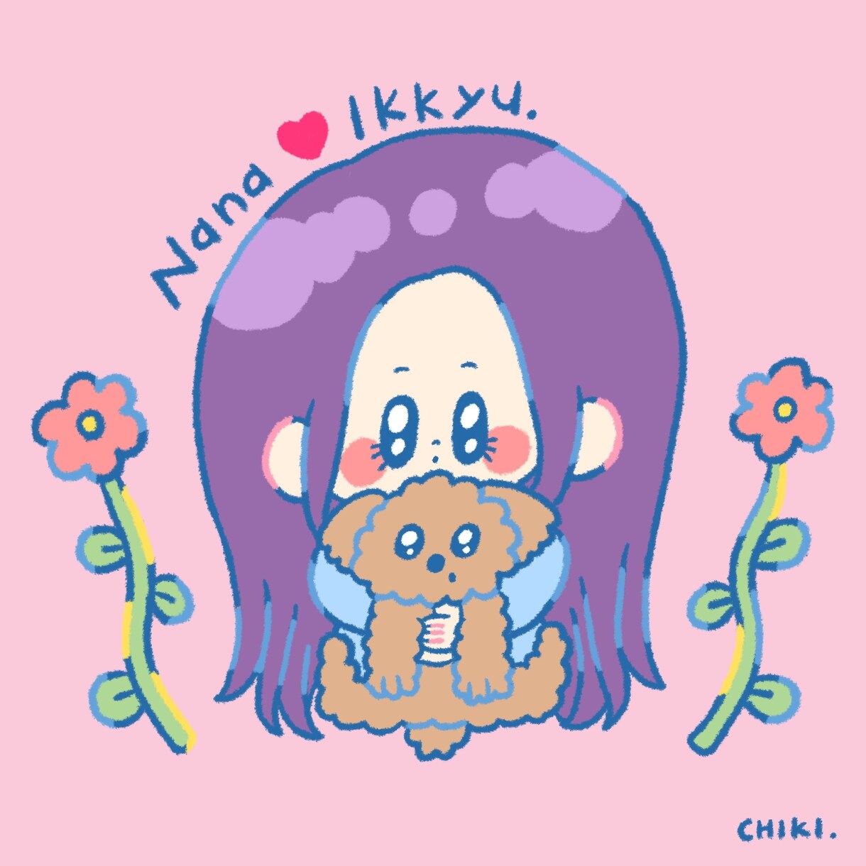 カラフルでポップな雰囲気の似顔絵を描きますます あなただけのオンリー１のイラストを描きます イメージ4
