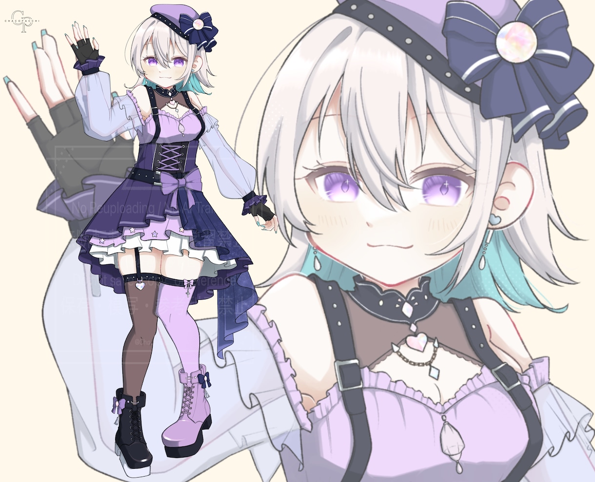 アニメ塗りでキャラデザ・全身立ち絵を描きます IRIAM・TRPG・配信に！あなたのキャラを形にします イメージ1