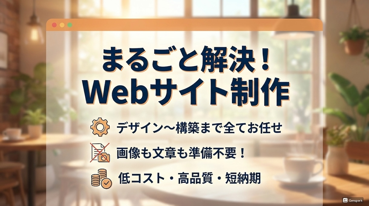 先着3名　デザイン〜構築まで！HP作ります 画像・文章がなくても大丈夫。あなたのビジネスの顔を作ります。 イメージ2