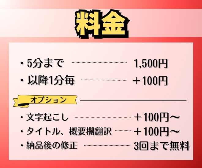コスパ良！YouTubeの英語字幕を作成します 海外視聴者獲得のお力になります！高品質を低コストで提供！ イメージ2