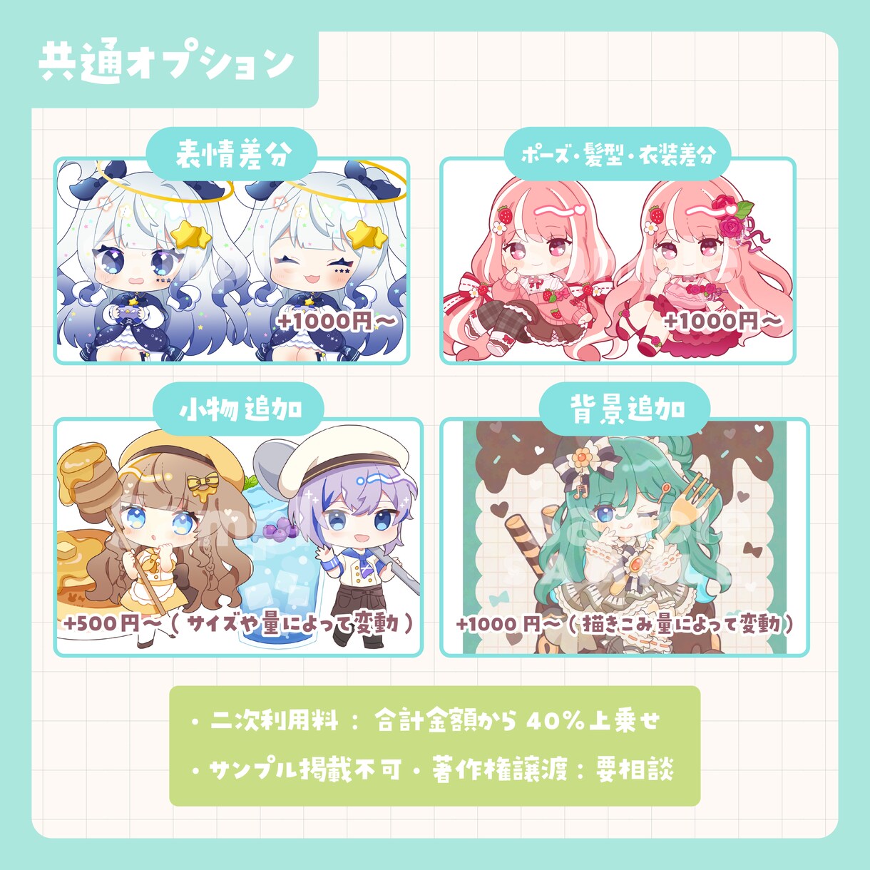商用利用OK！ミニキャライラストを制作します SNSアイコンやグッズなどにオススメ！ イメージ7