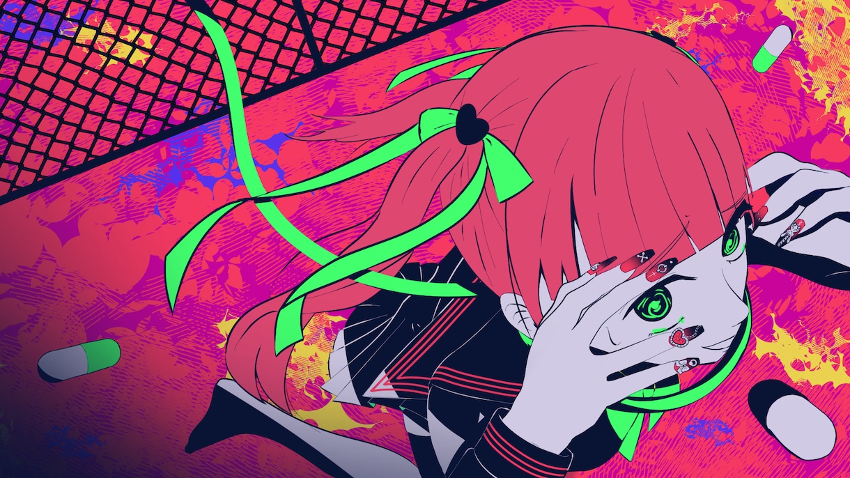 ビビッドなベタ塗りイラストを描きます 8月15日までモニター価格でお安くなっております！ イメージ1