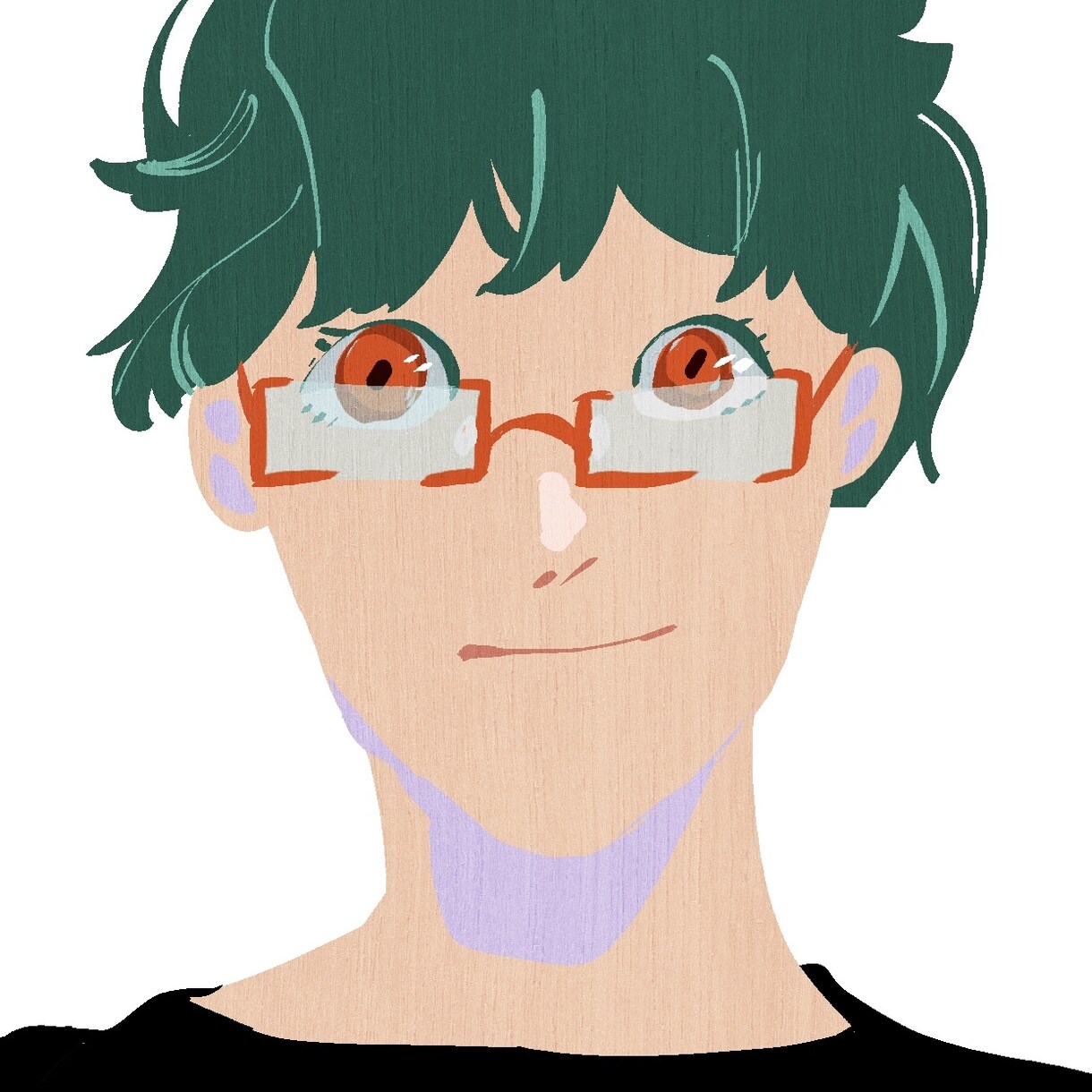 パッと目を引く！シンプルアイコン描きます イメージカラーを強く打ち出し人物像を伝える イメージ3