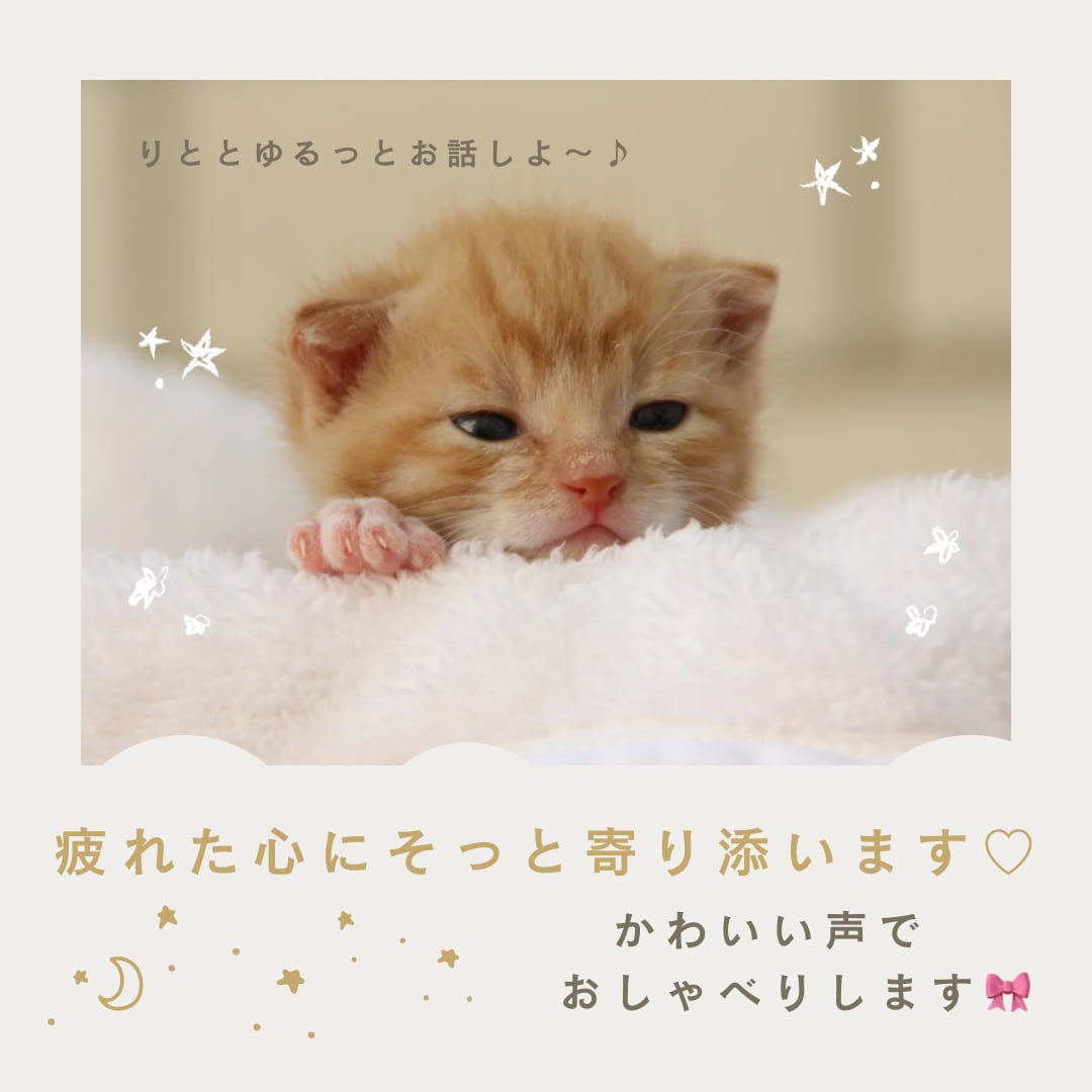 眠れない夜・疲れた夜に夜勤ナースがそっと聞きます ほっとひと息。おやすみ前にゆる〜くおしゃべり♪（1分〜OK） イメージ1