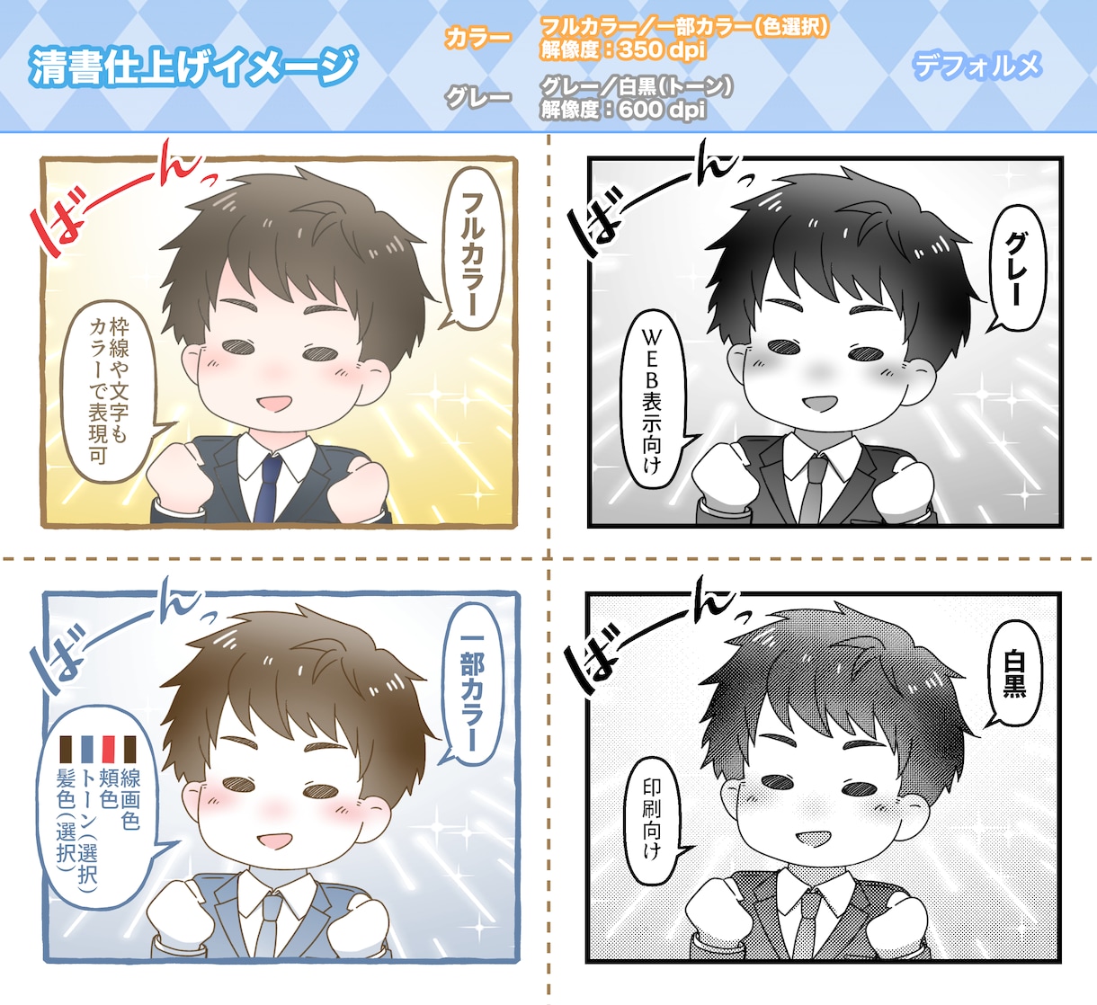 万人向けの絵柄で漫画制作します 広告漫画 ／漫画LP／WEB／SNS／チラシなどに イメージ3