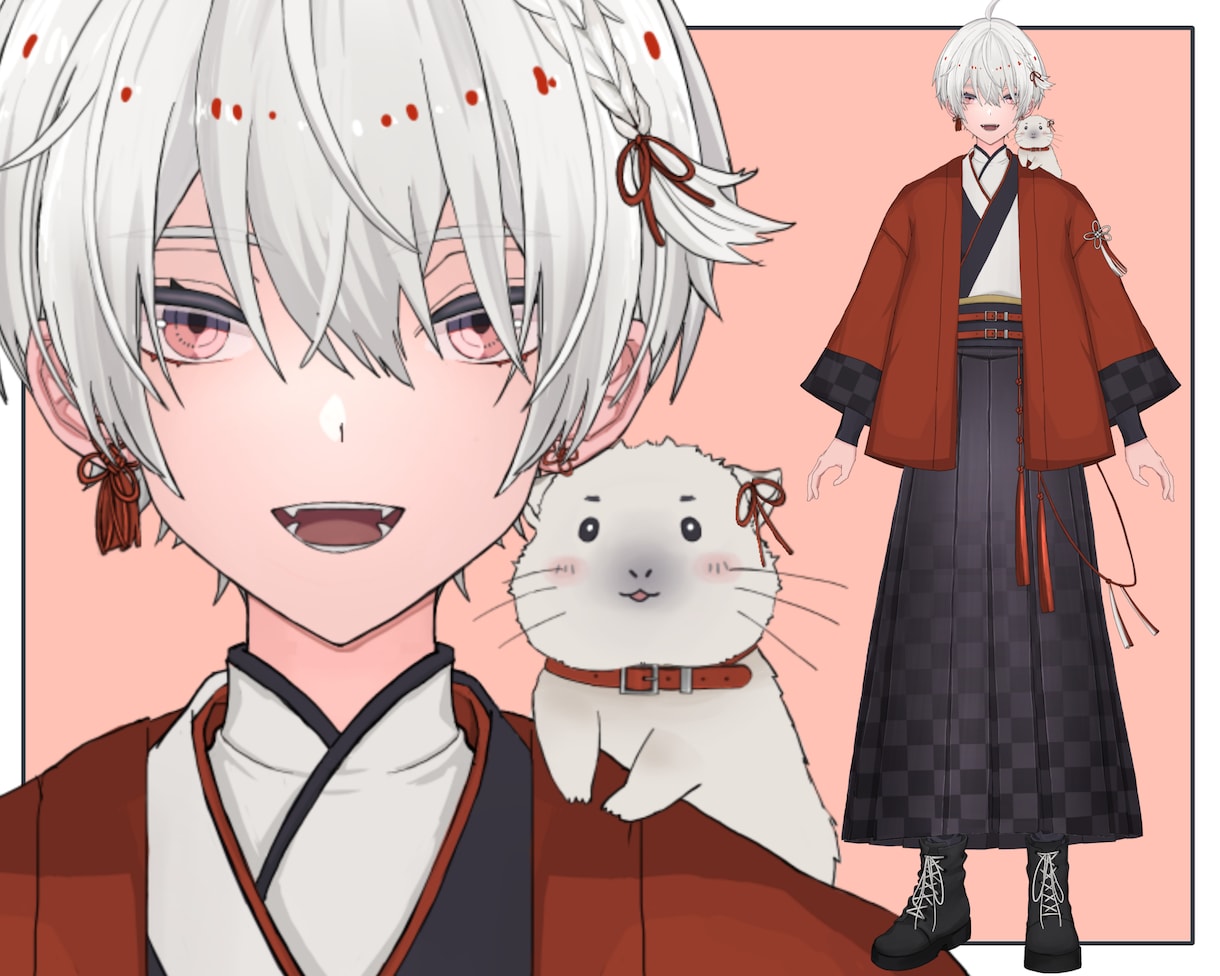 カッコイイ男性Vtuberモデル制作します キャラデザからモデリング一括無料修正アフターフォロー込み イメージ7