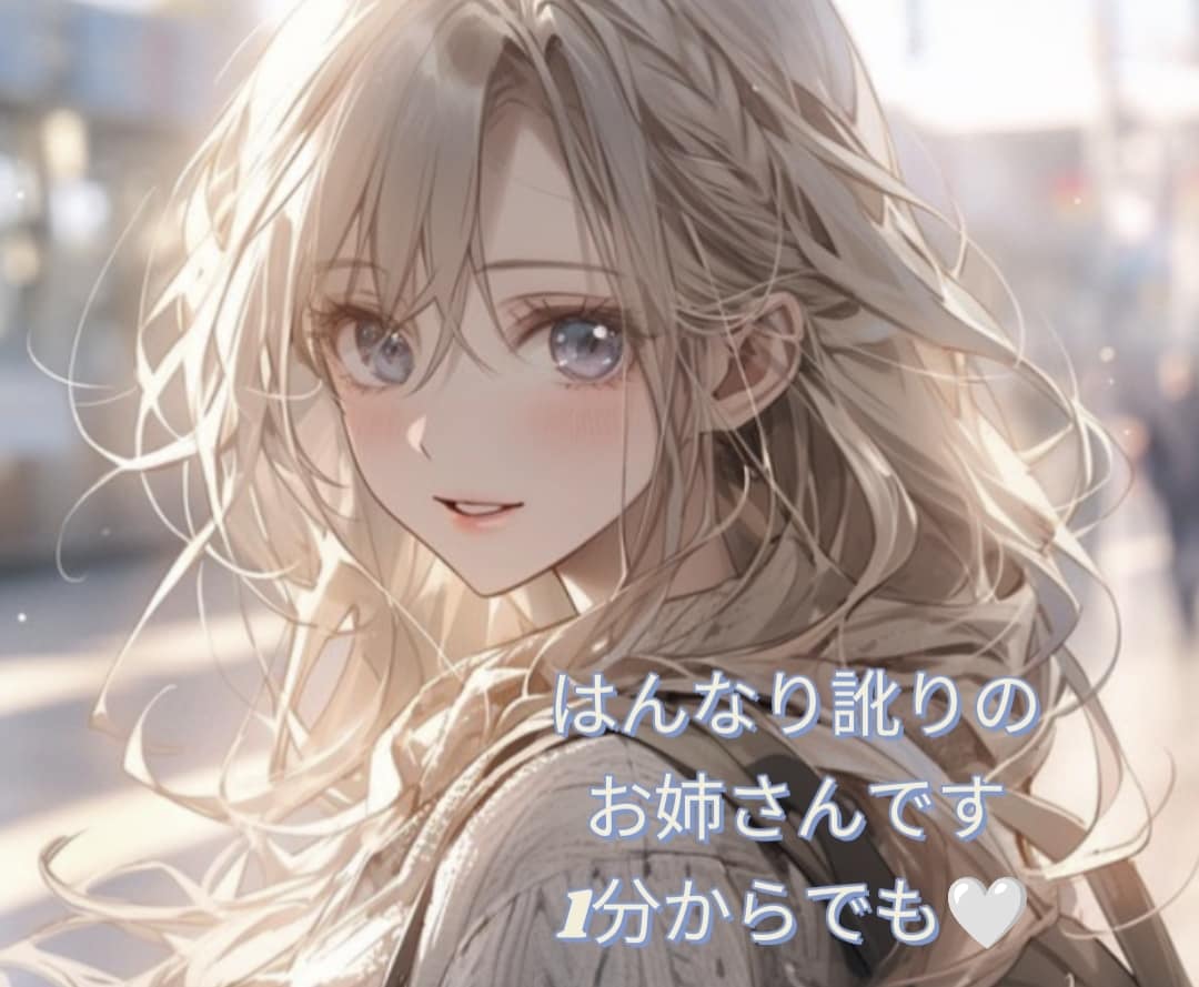 どんなお話も✨男性女性お気軽に♪癒して寄り添います 癒しのお姉さん✨1分から、お待ちしております♡ イメージ1