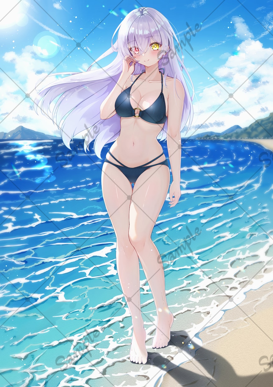 夏限定！！(6-8月)水着美少女イラスト描きます VTuber立ち絵・１枚絵・観賞用・グッズなどなんでもOK！ イメージ6