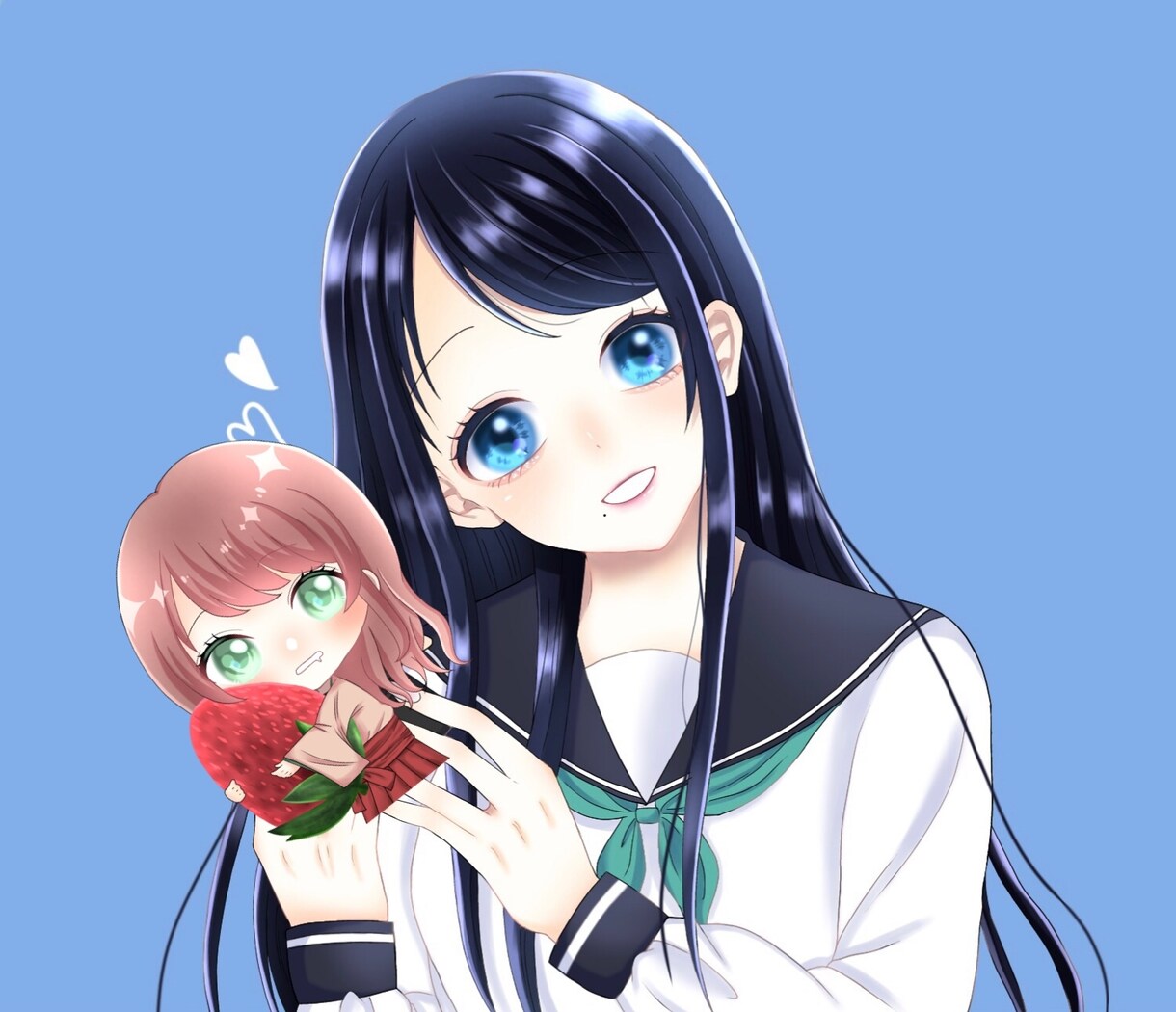 アイコン、ヘッダーお描きします 可愛い女の子の絵柄が得意です(*^^*) イメージ1