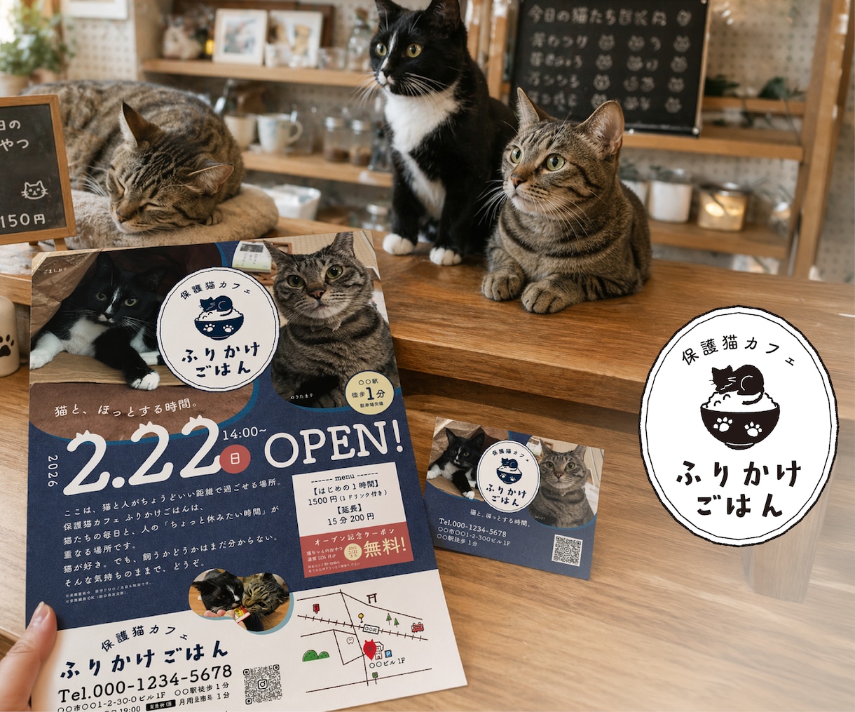 開業に必要なデザインをまとめてお手伝いします 必要なものが選べて嬉しい販促セット＋ロゴ イメージ5