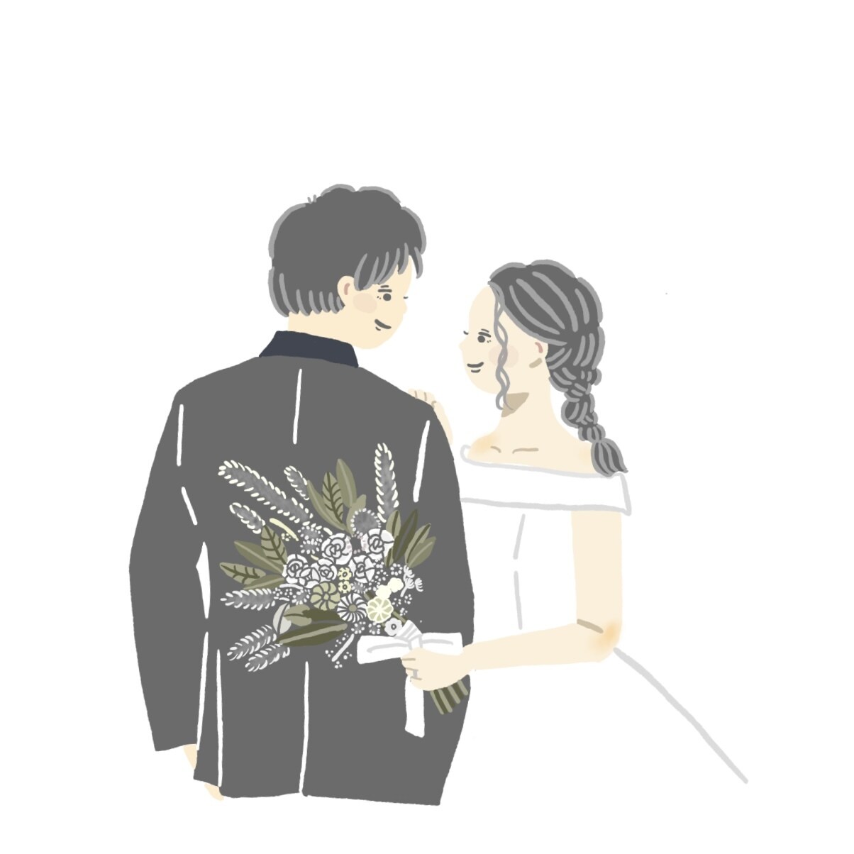 記念に残したいお気に入りの写真をイラストにします SNSのアイコンや待ち受け、結婚式のアイテムにも使える！ イメージ4
