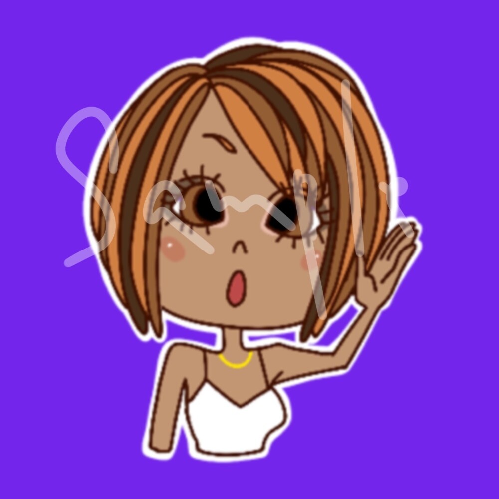 SNSなどに使えるアイコン描きます POPで明るく個性派アイコン！ イメージ1