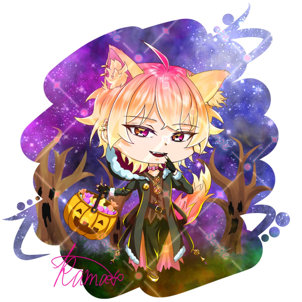 色鮮やかで存在感のあるミニキャラお描きします 美麗でかっこいい絵柄でミニキャラを制作いたします！ イメージ4