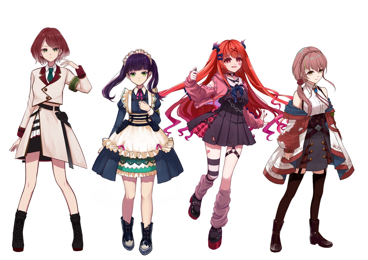 キャラクターイラスト作成いたします アイコン、立ち絵、一枚絵、MV用イラストなど イメージ1