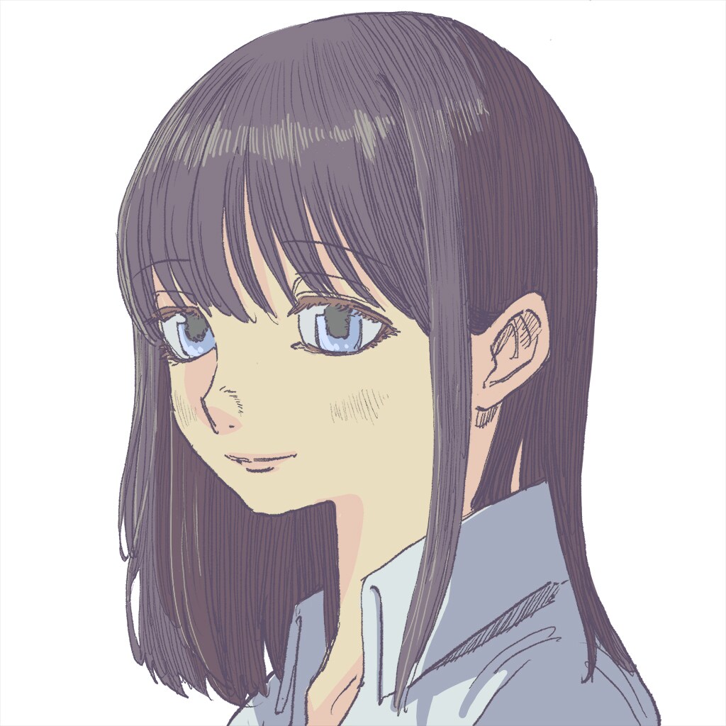 淡く優しい絵柄でアイコン用人物の制作を致します ◆アイコンやサムネイル等、透明感あるイラストをご希望の方に！ イメージ1