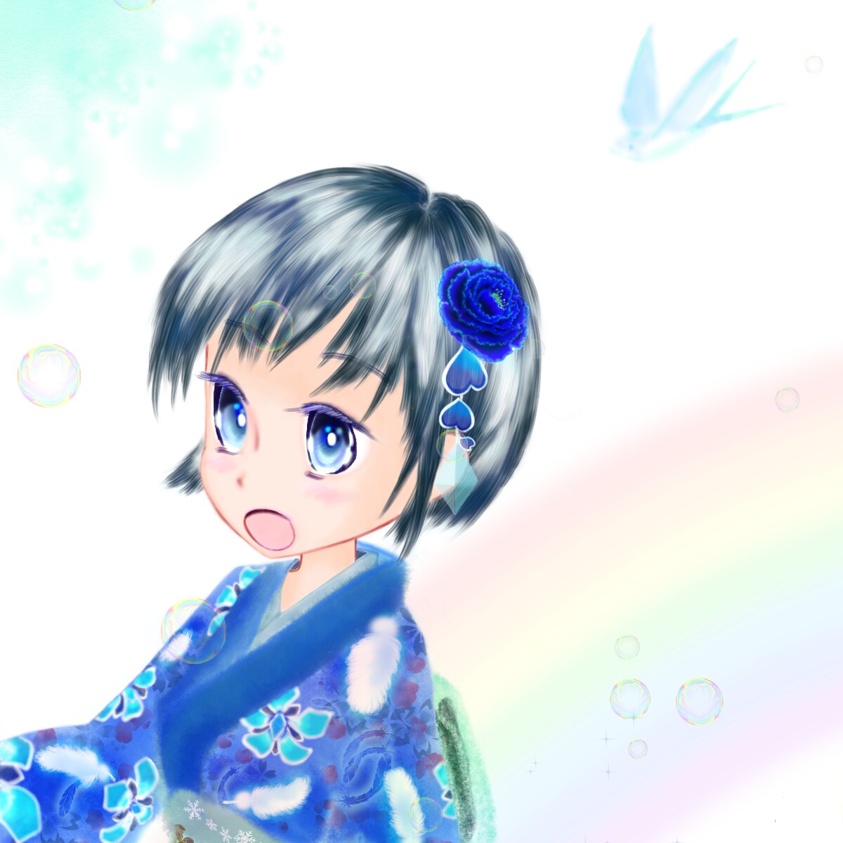 キャラクター、アイコンイラスト等、制作しています 淡く柔らかい絵を中心に描いてます。 イメージ1