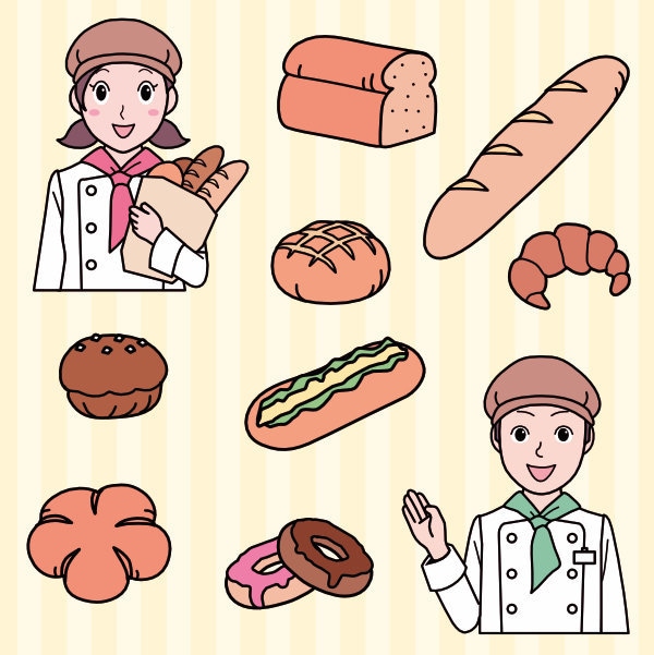 シンプルでポップな食べ物イラスト制作承ります ワンポイントのイラストとして便利！ビジネスや個人で使えます。 イメージ2