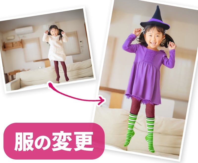 人物写真のレタッチ・切り抜き・合成加工いたします ちょっとした加工から複雑な加工まで対応いたします イメージ8