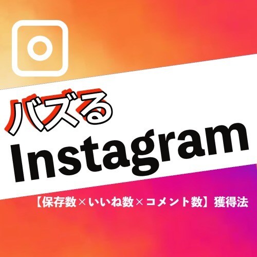 Instagramバズるサポートします バズる3大秘訣【保存数×いいね数×コメント数】を教えます イメージ1