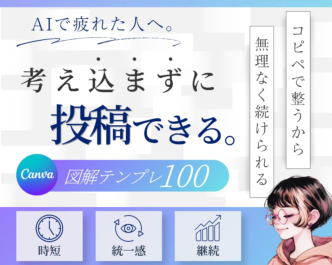 AIが使えなくても図解投稿できるテンプレ提供します コピペで“伸びる図解”が完成 Canvaテンプレ イメージ1