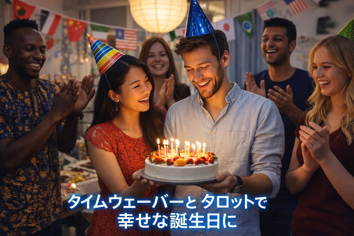 タイムウェーバー&タロットでお誕生日を幸福にします お誕生月当月と前月の方へ。素敵な1年をスタートさせませんか？ イメージ1