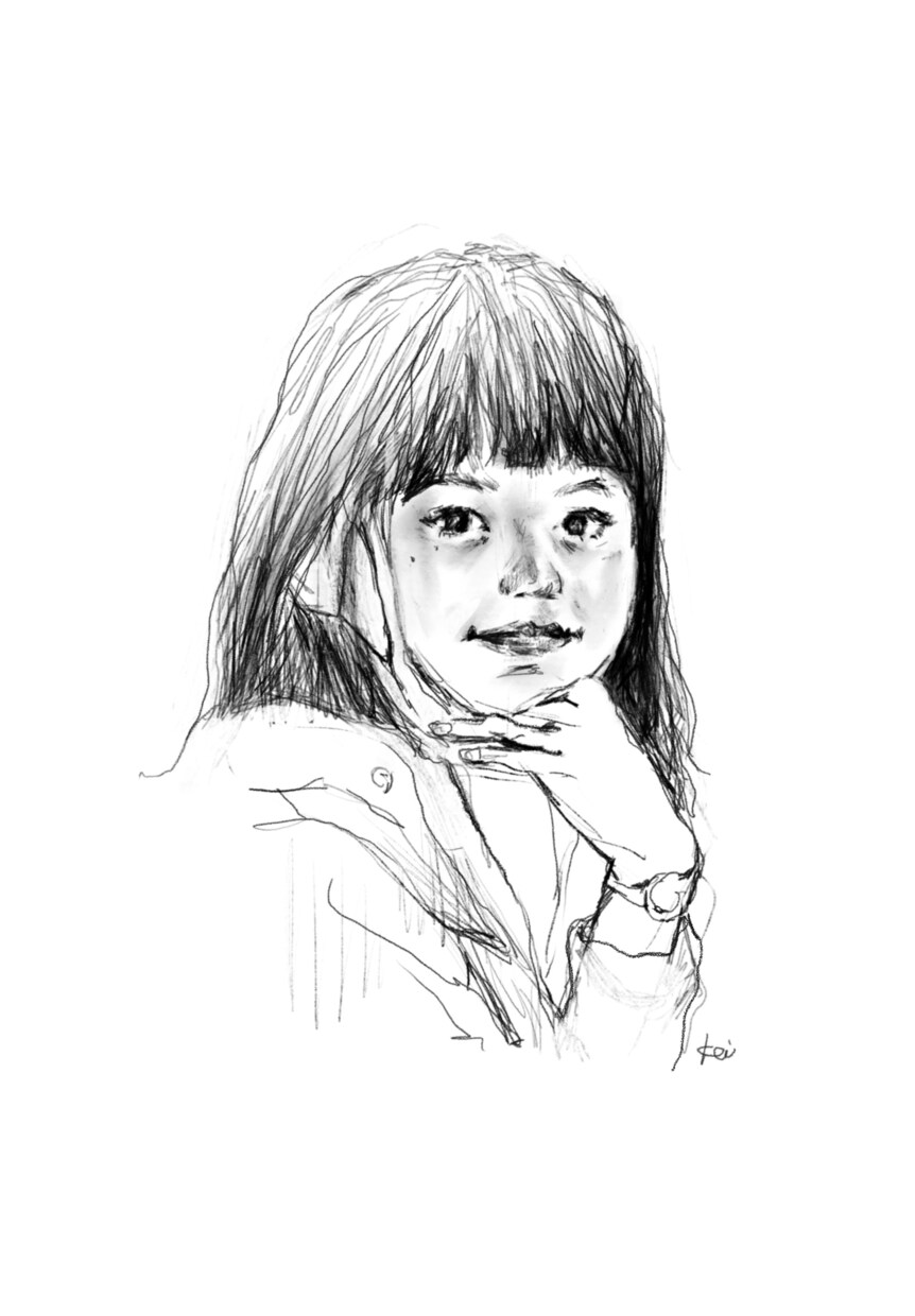 あったかスケッチデータ作成いたします 鉛筆デッサン風イラスト。お写真を元にデータ制作いたします。 イメージ4