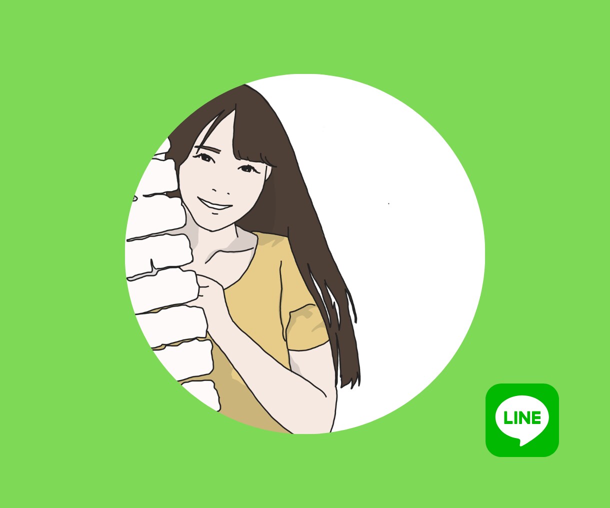 お写真を元にシンプルな好印象イラスト描きます あなたらしさでSNSの魅力がUPします！ イメージ3