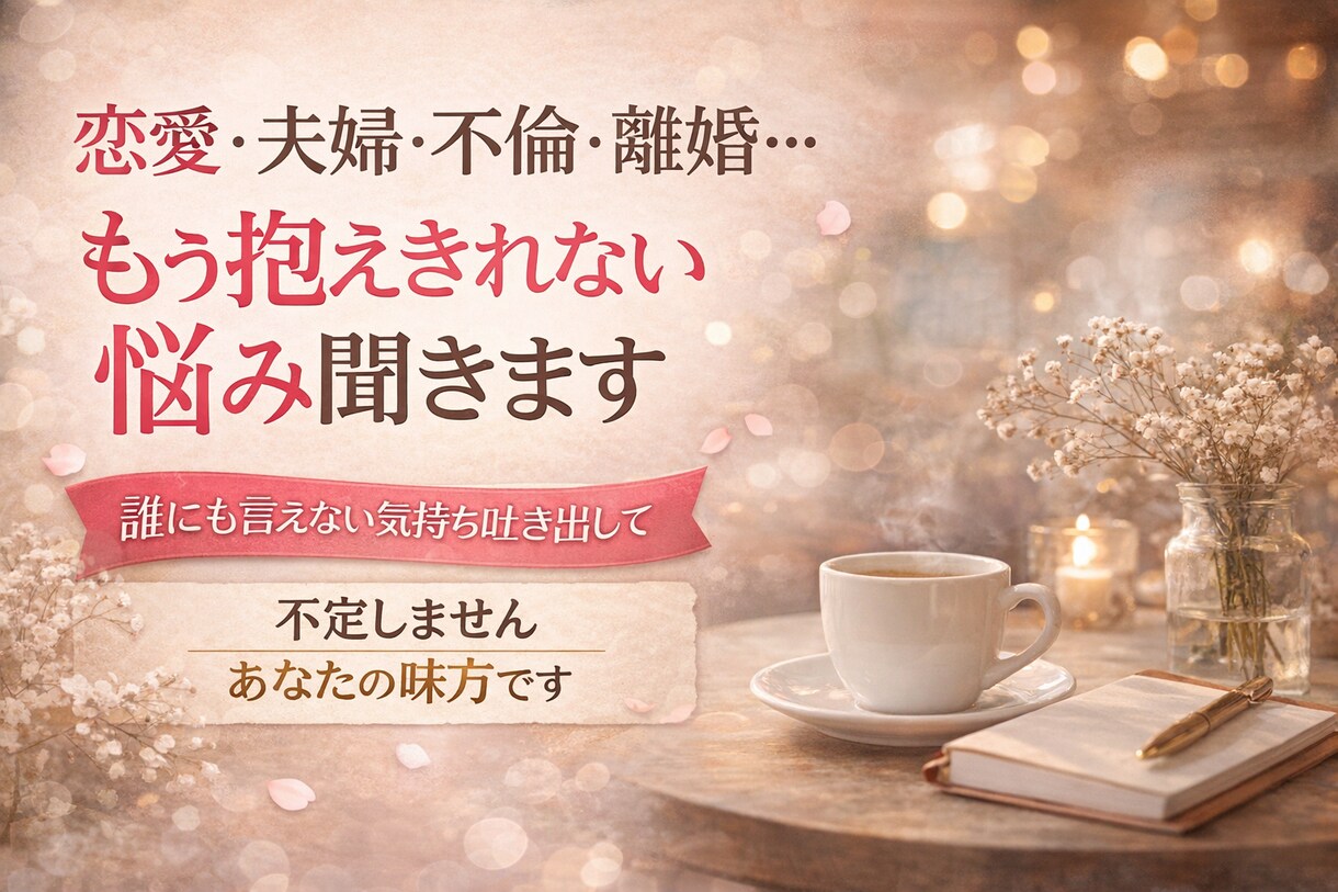 1人では抱えきれない悩み、一緒に考えます あなたの心の荷物、少し軽くしませんか？ イメージ1